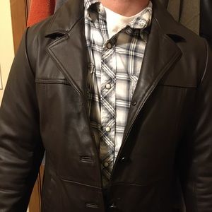 Eddie Bauer leather coat